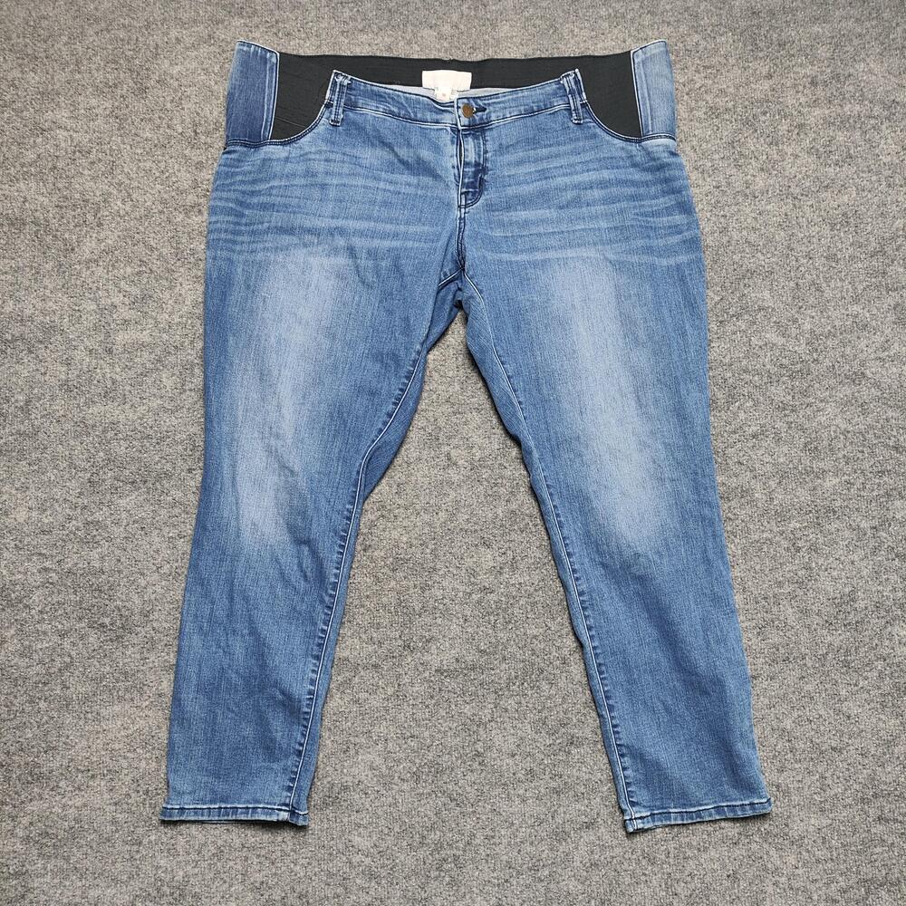 Isabel Maternity Jegging Jeans Womens 18 Medium Wash Blue High Rise Slim Denim
